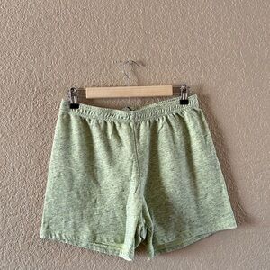Monrow Speckled Mint Green Shorts